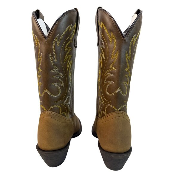 Laredo Women's Kadi Distressed Tan Leather Western Boots 5742 Size 7 M - Picture 4 of 13